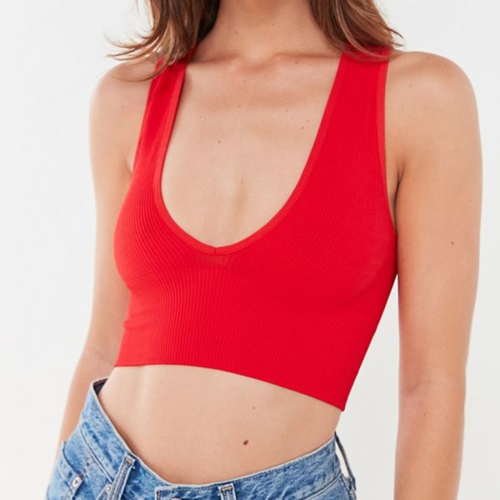 Out From Under Hailey Seamless Plunge Bra Top
